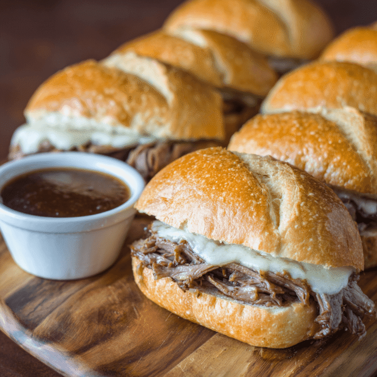 Crockpot French Dip Sandwiches Recipe