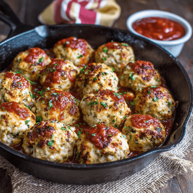 Baked Chicken Ricotta Meatballs Recipe