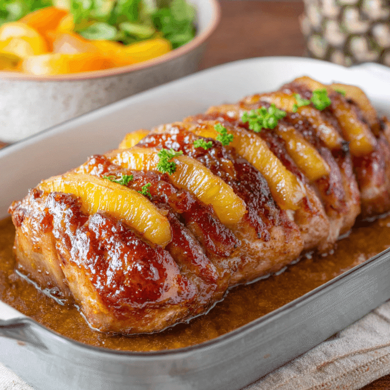 Pineapple and Brown Sugar Baked Pork Recipe