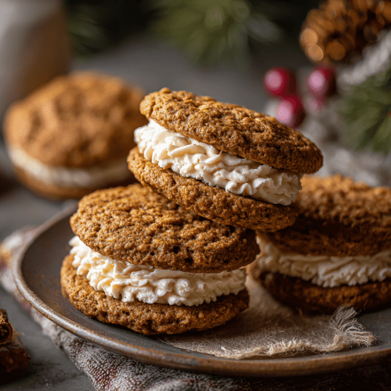 Gingerbread Oatmeal Cream Pies Recipe