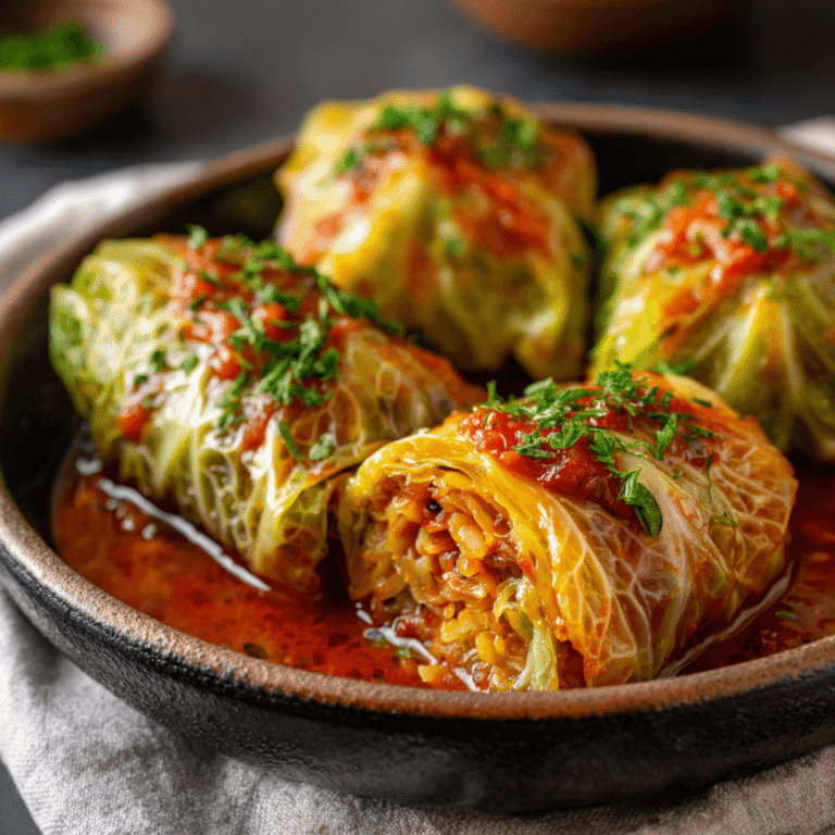 The Best Vegetarian Stuffed Cabbage Rolls Recipe