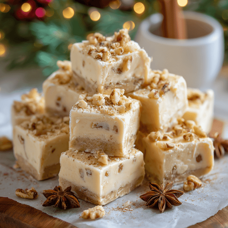 Dreamy Eggnog Fudge Recipe