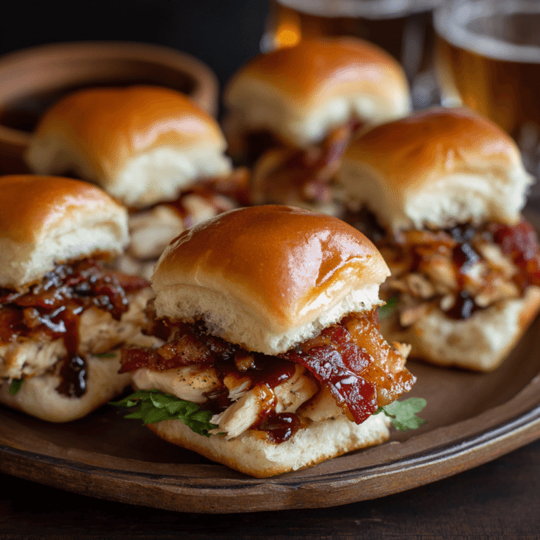 Maple Chicken Bacon Sliders Recipe