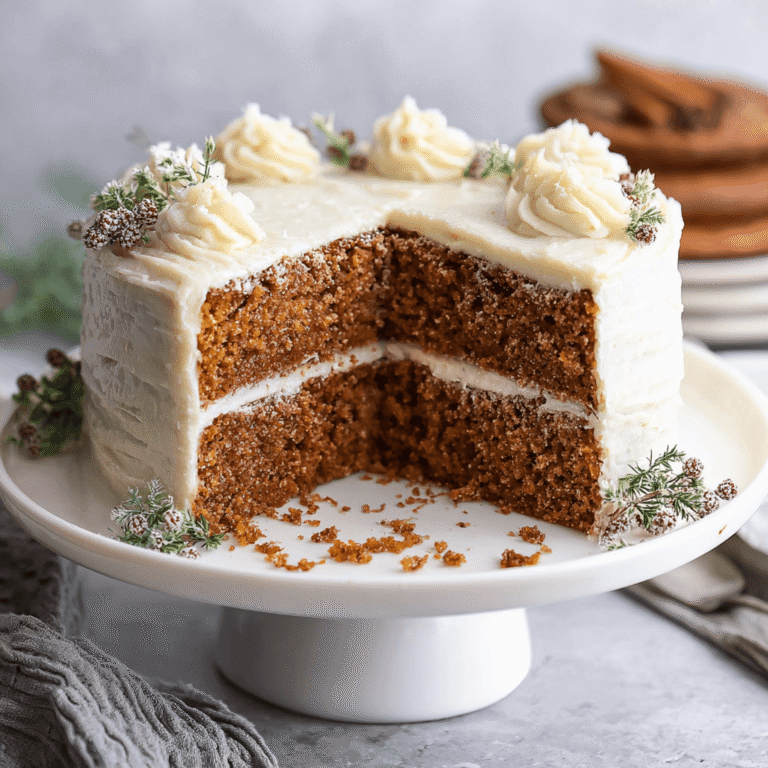 Gingerbread Cake with Cream Cheese Frosting Recipe