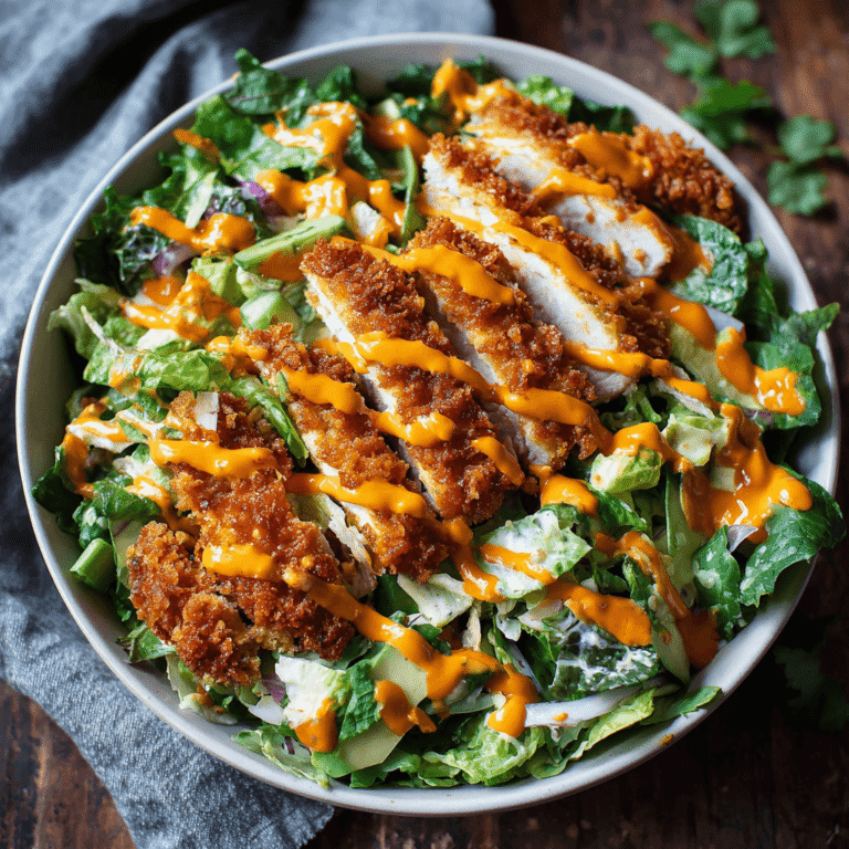Crispy Buffalo Chicken Salad Recipe