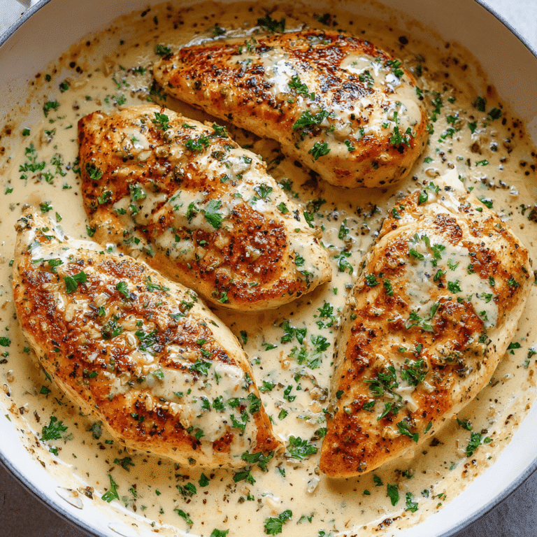 Creamy Garlic Butter Chicken Breasts Recipe