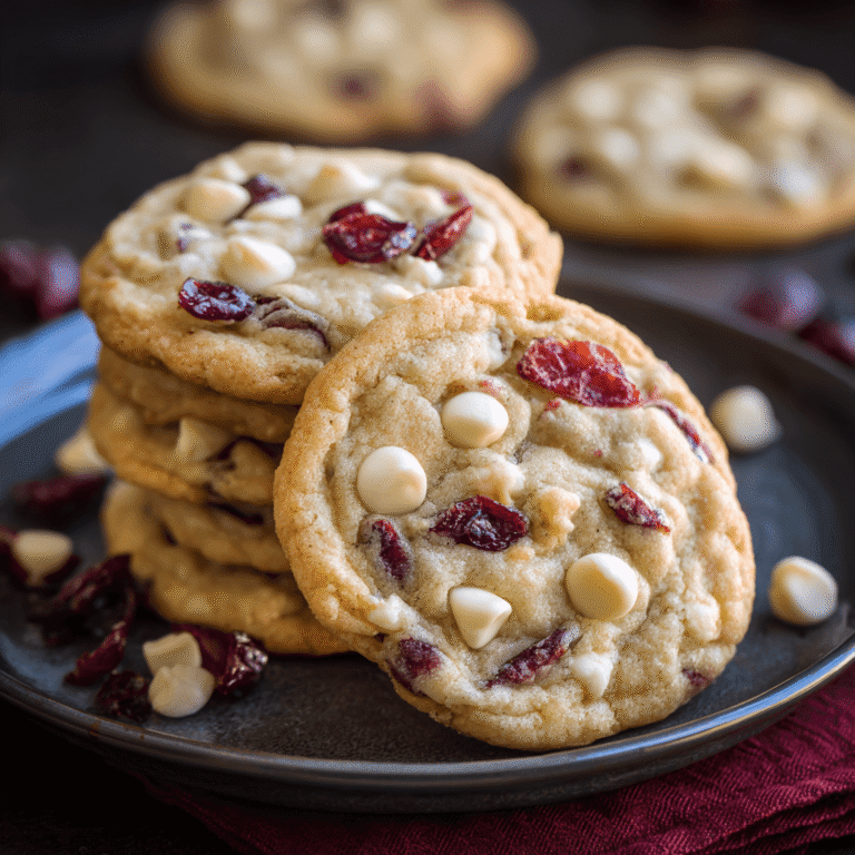 White Chocolate Cranberry Cookies Recipe