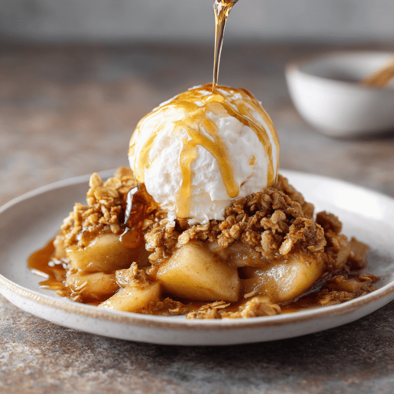 Hot Honey Apple Crisp Recipe