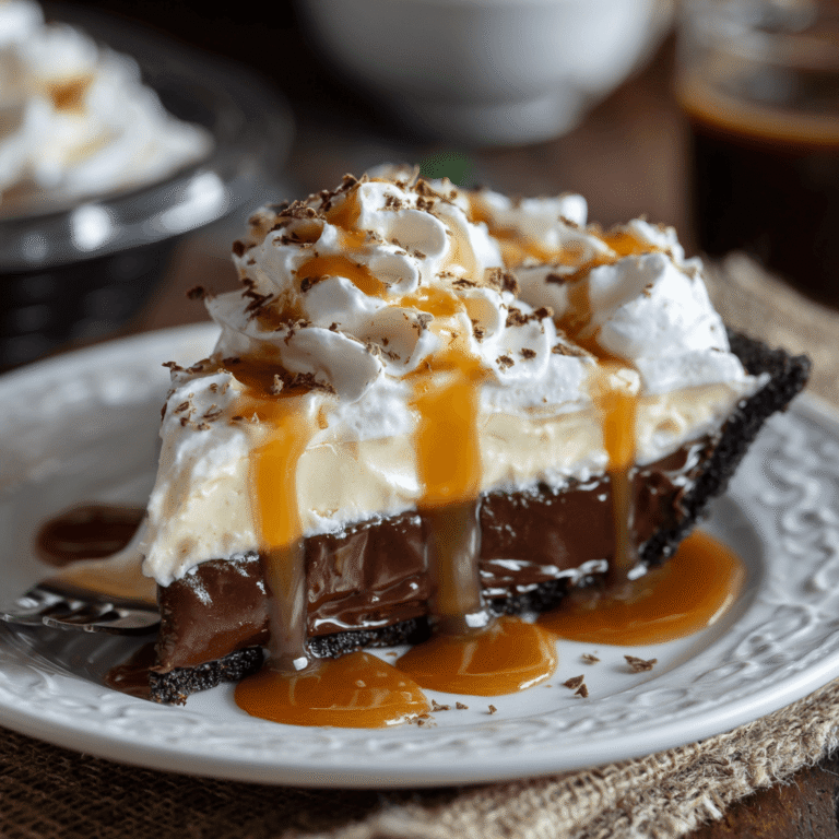 Chocolate Caramel Cream Pie Recipe