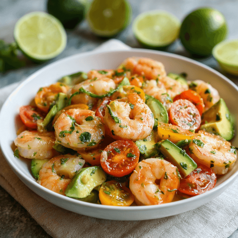 Zesty Lime Shrimp and Avocado Salad Recipe