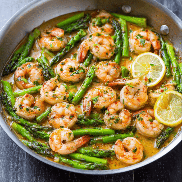 Lemon Garlic Shrimp with Asparagus Recipe
