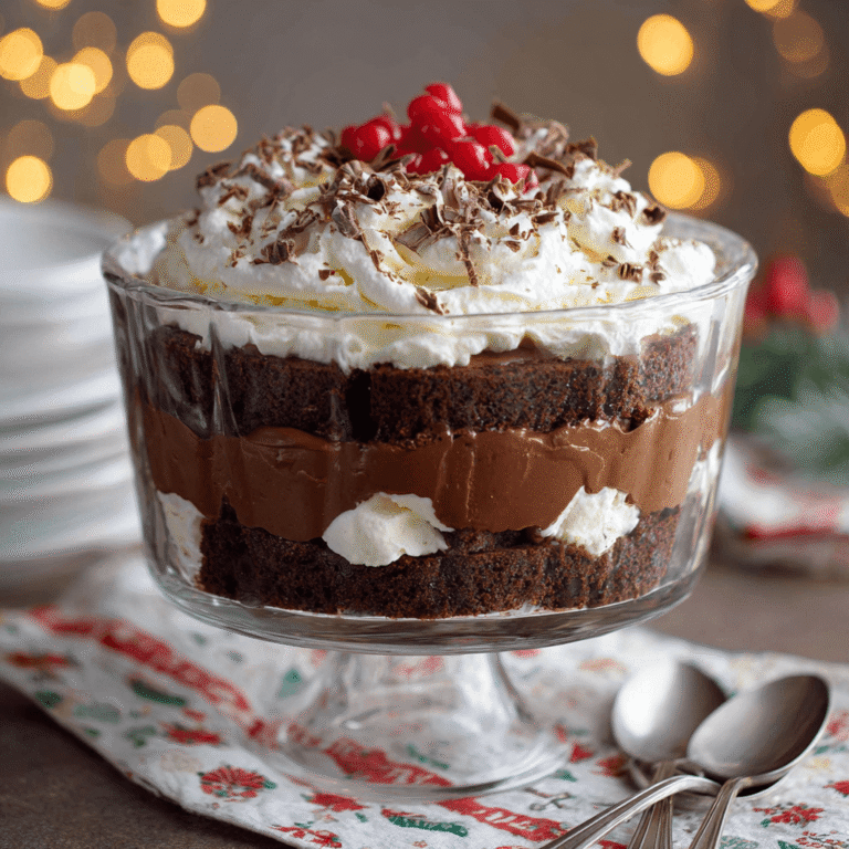 Chocolate Christmas Trifle Recipe