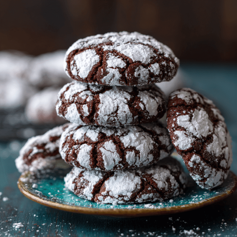 Chewy Chocolate Crinkle Cookies Recipe