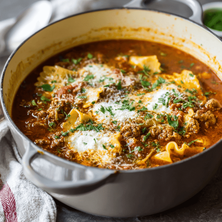 One-Pot Lasagna Soup Recipe