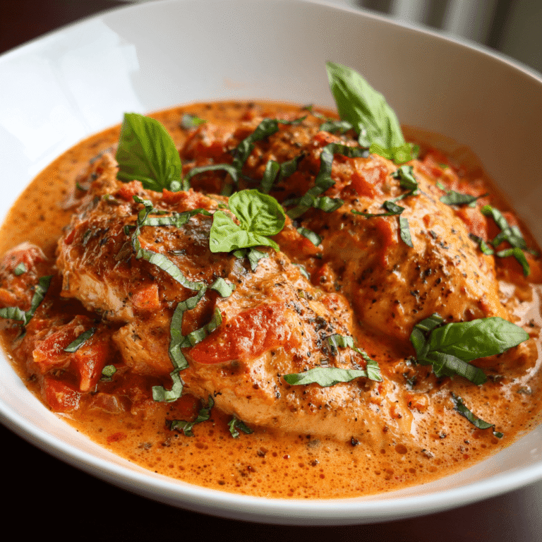Slow Cooker Creamy Tomato Basil Chicken Recipe