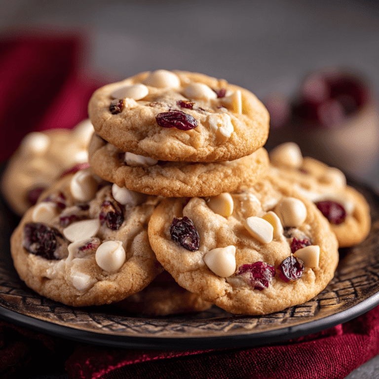 White Chocolate Cranberry Cookies Recipe