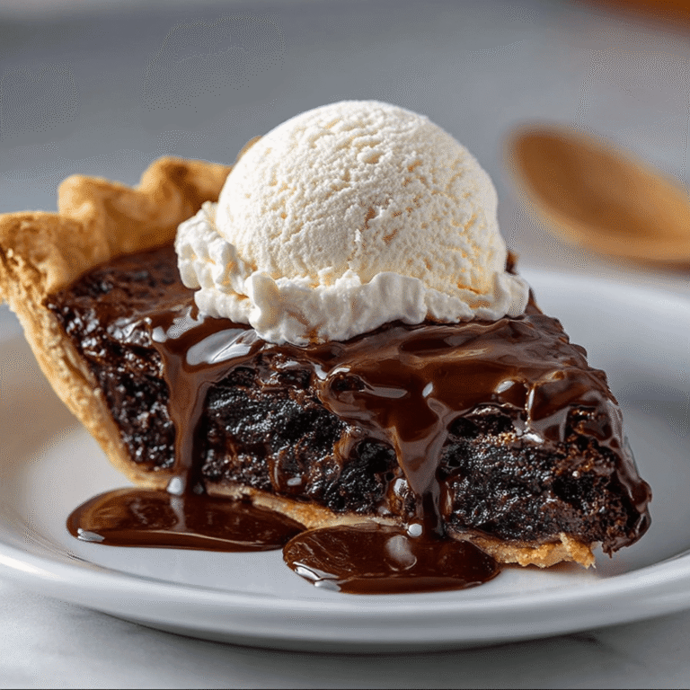 Hot Fudge Pie Recipe
