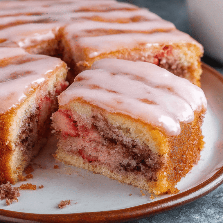 Strawberry Honeybun Cake Recipe