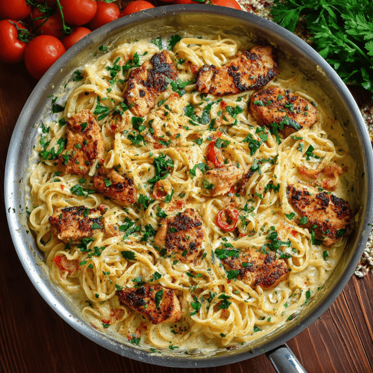 Cajun Chicken Pasta in Creamy Parmesan Garlic Sauce Recipe