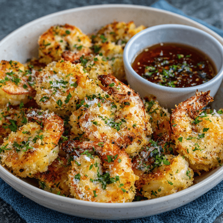 Garlic Parmesan Shrimp Air Fryer Recipe