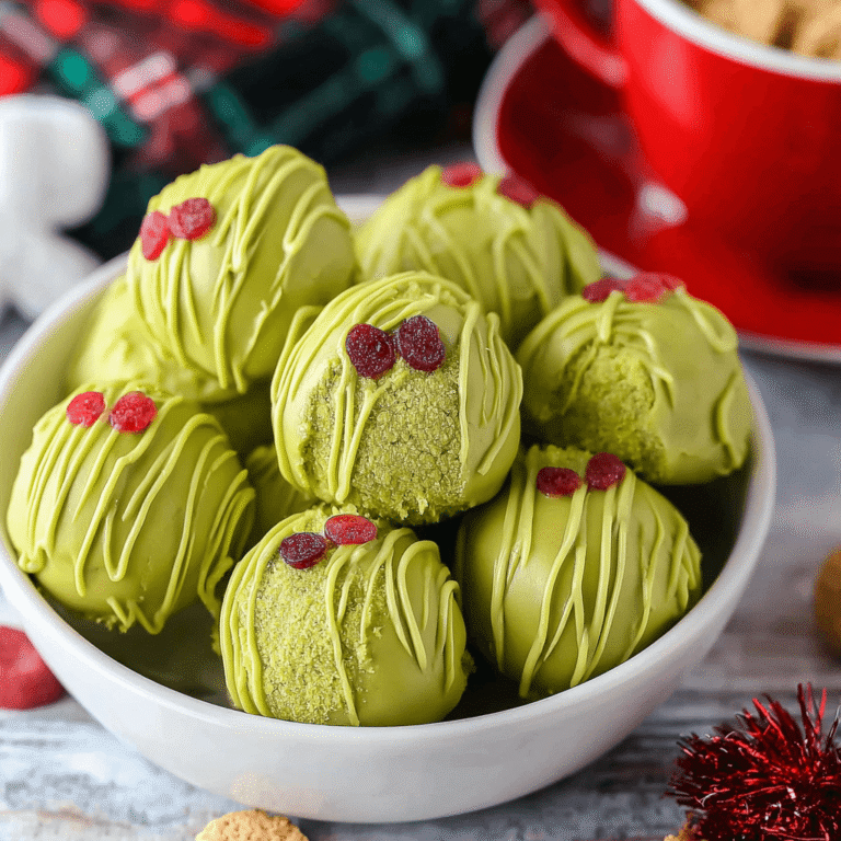 Irresistible No-Bake Grinch Truffles Recipe