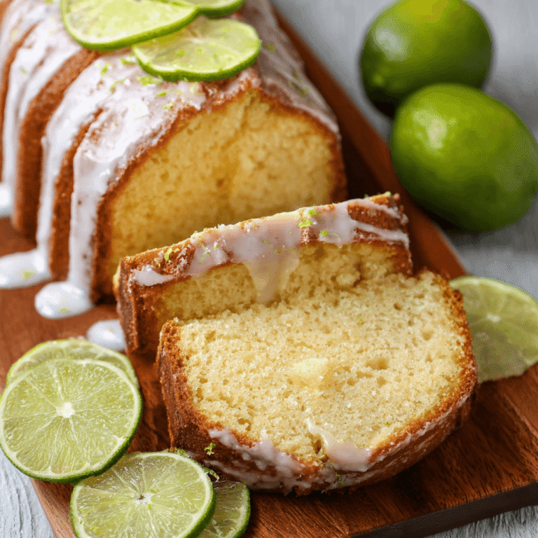 Moist & Tangy Key Lime Pound Cake Recipe