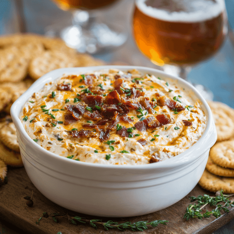 Maple Bourbon Bacon Cheddar Dip Recipe