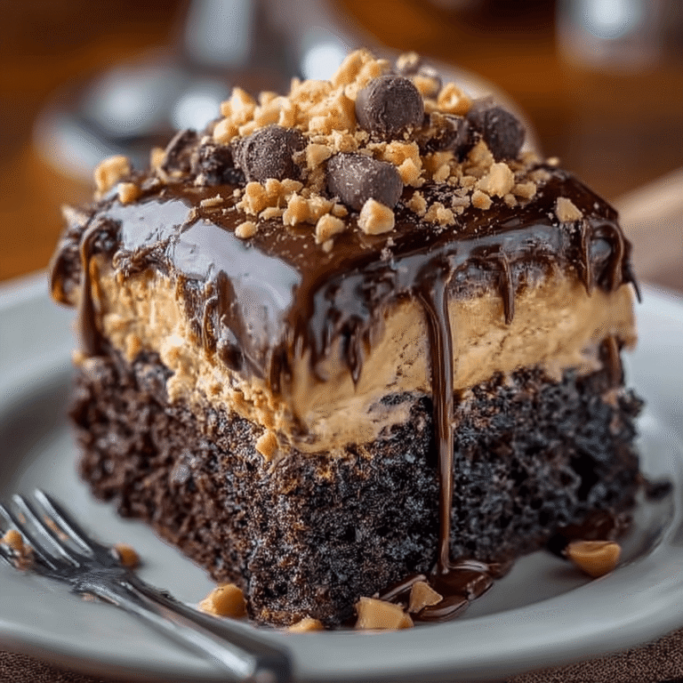 Heavenly Chocolate Peanut Butter Ooey Gooey Cake Recipe