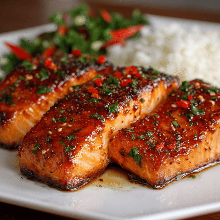 Sweet and Spicy Hot Honey Salmon Recipe