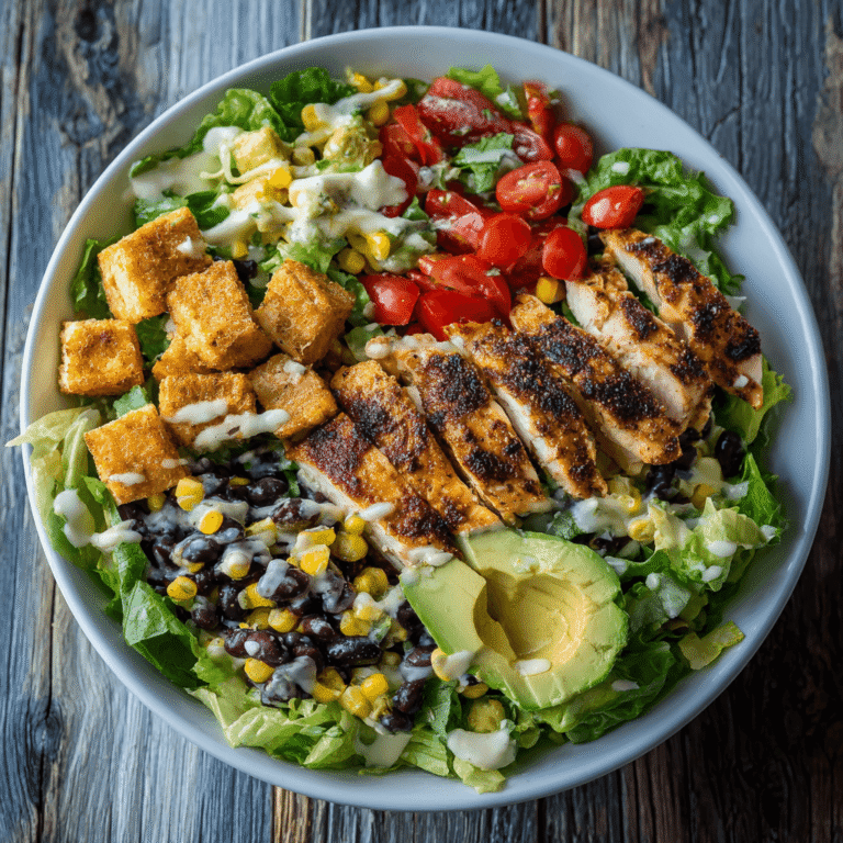Easy Zesty Southwest Chicken Salad Bowl Recipe