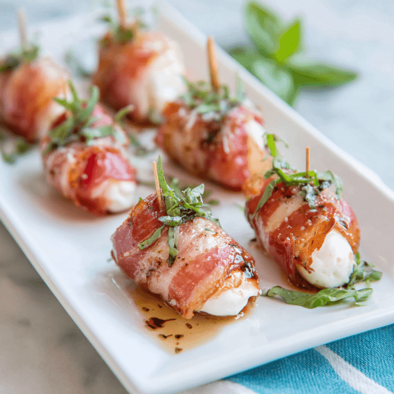 Prosciutto Wrapped Mozzarella Bites Recipe
