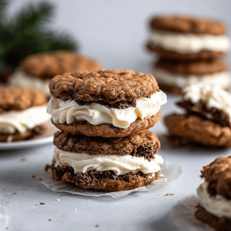 Gingerbread Oatmeal Cream Pies Recipe