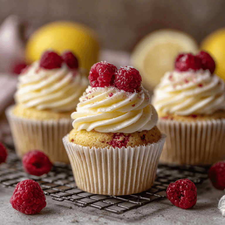 Lemon Raspberry Cupcakes Recipe