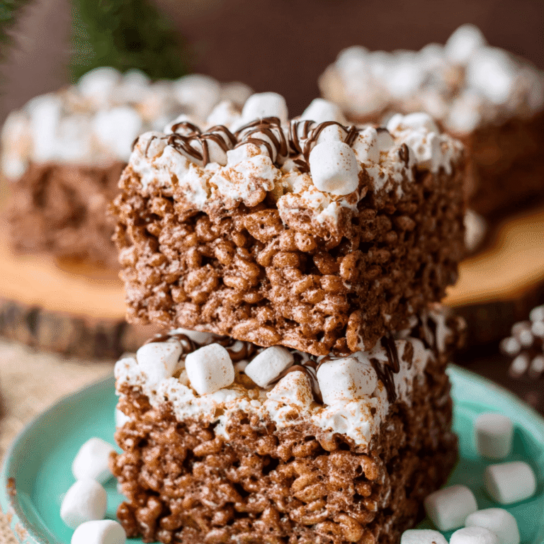 Hot Chocolate Rice Krispies Treats Recipe
