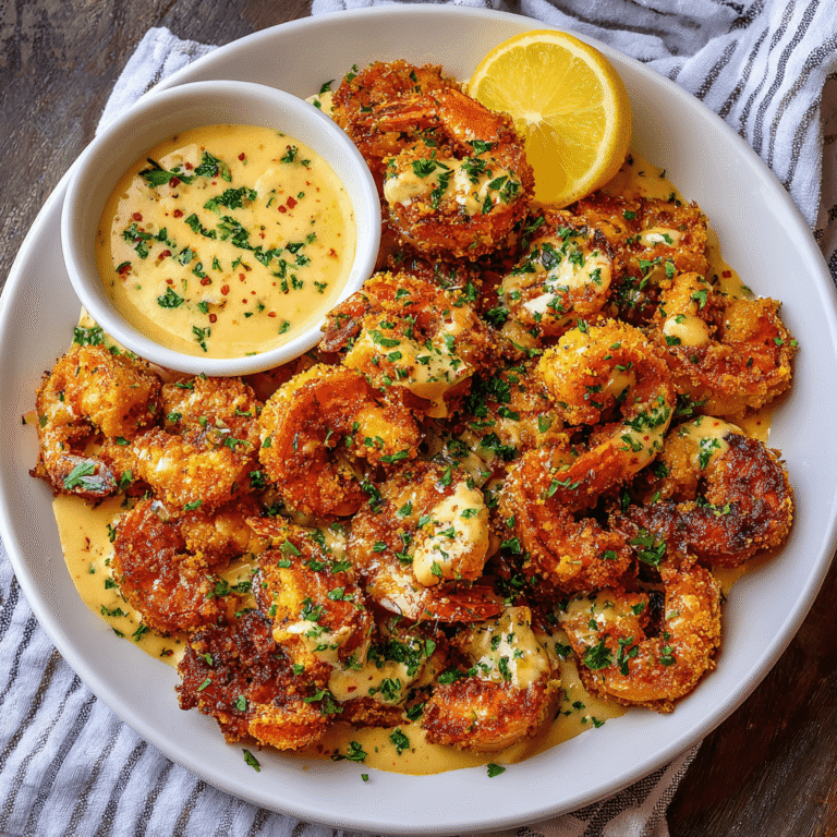 Crispy Cajun Shrimp with Creamy Sauce Recipe