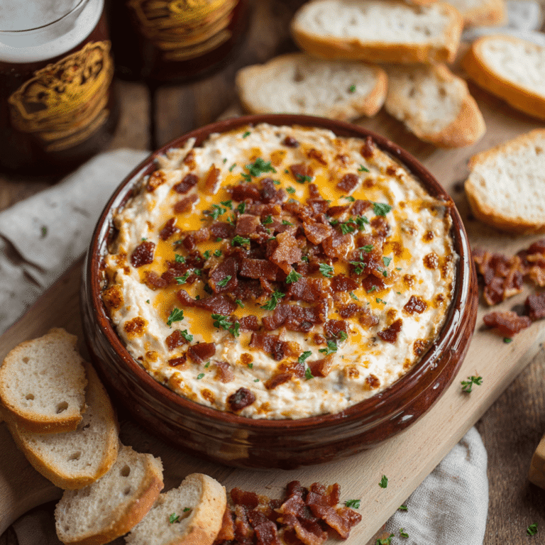 Maple Bourbon Bacon Cheddar Dip Recipe