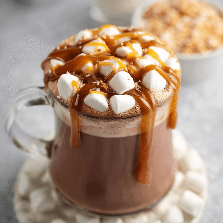 Caramel Marshmallow Hot Chocolate Recipe