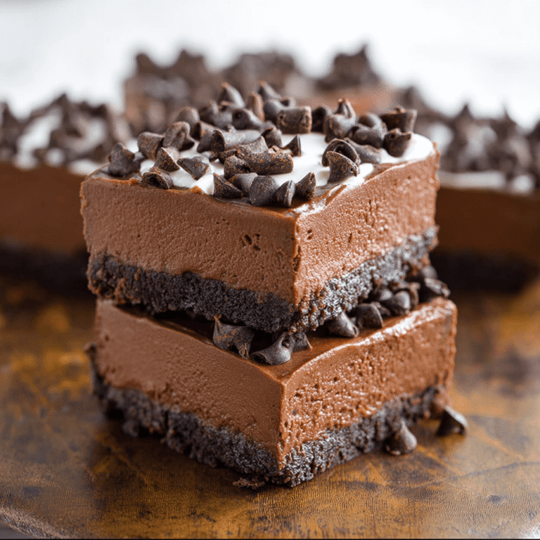 Death-By-Chocolate No-Bake Cheesecake Bars Recipe