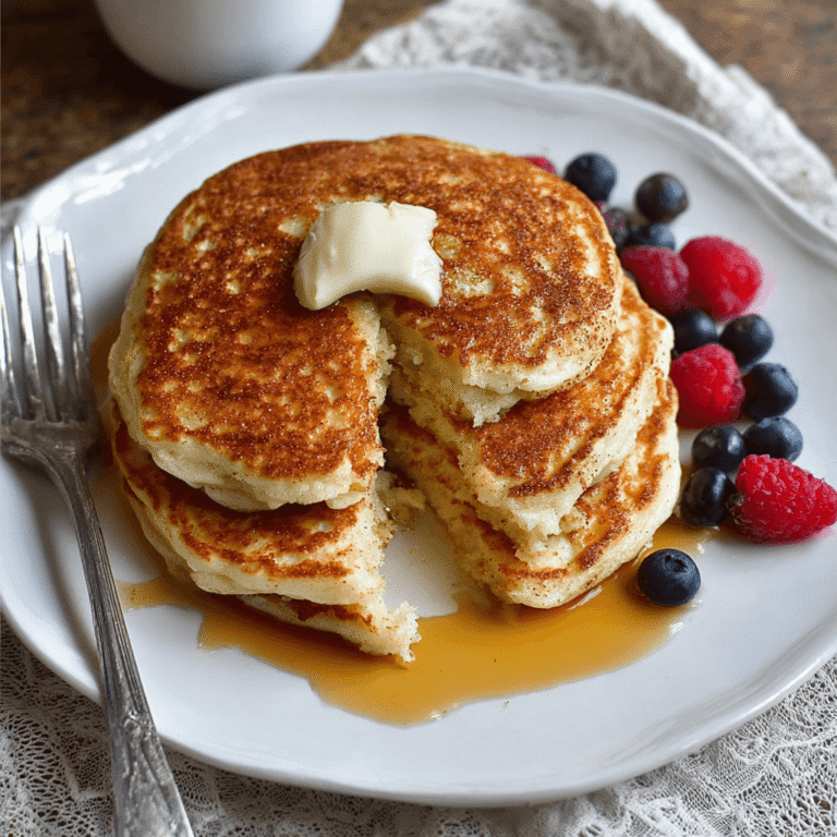 Vanilla Cinnamon Buttermilk Pancakes Recipe