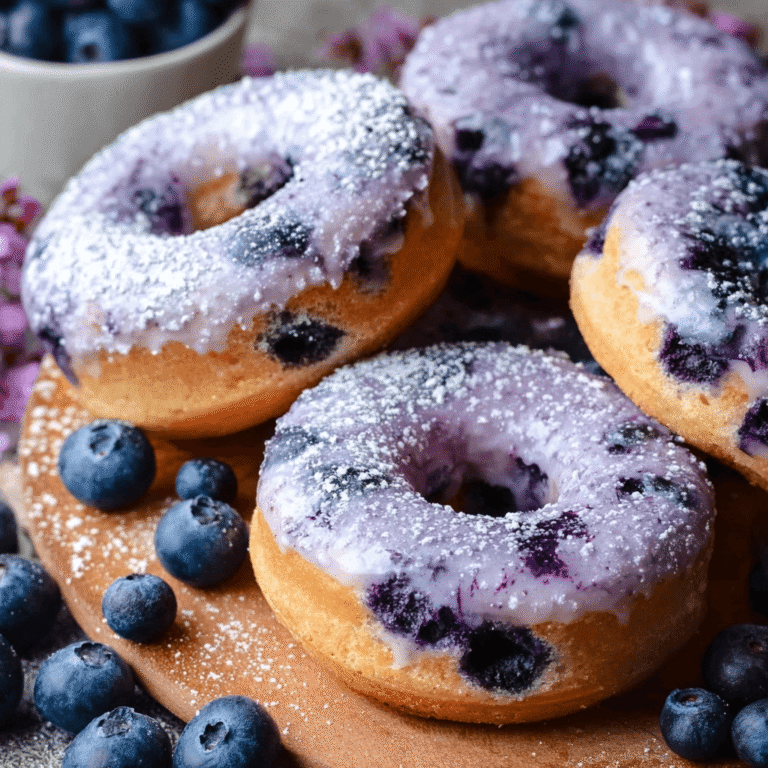 Blueberry Cake Donuts Recipe