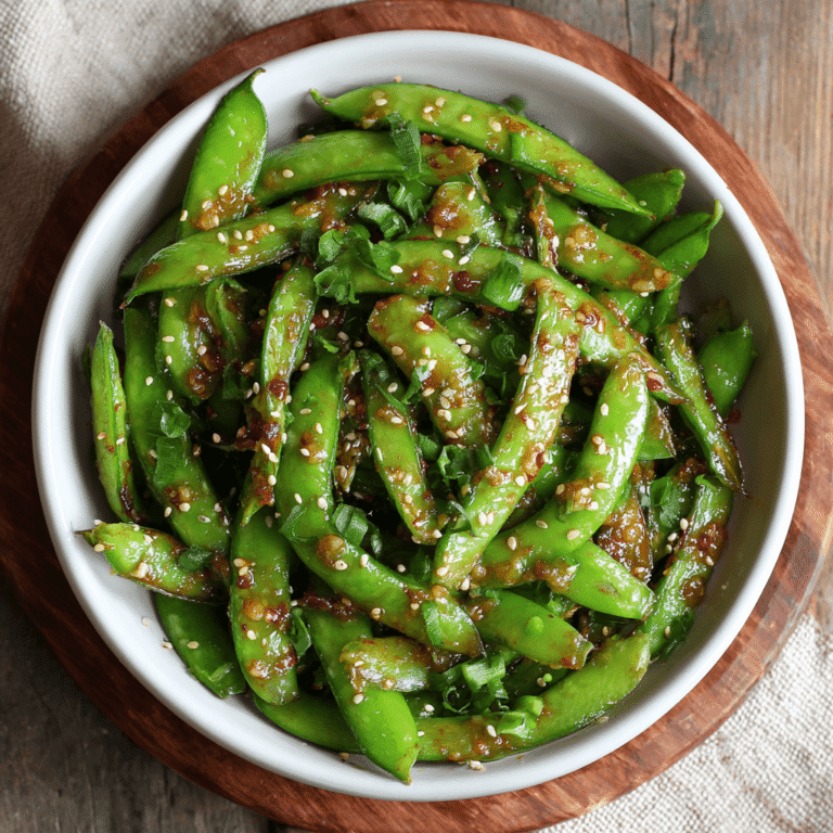 Sesame Ginger Snap Peas Recipe