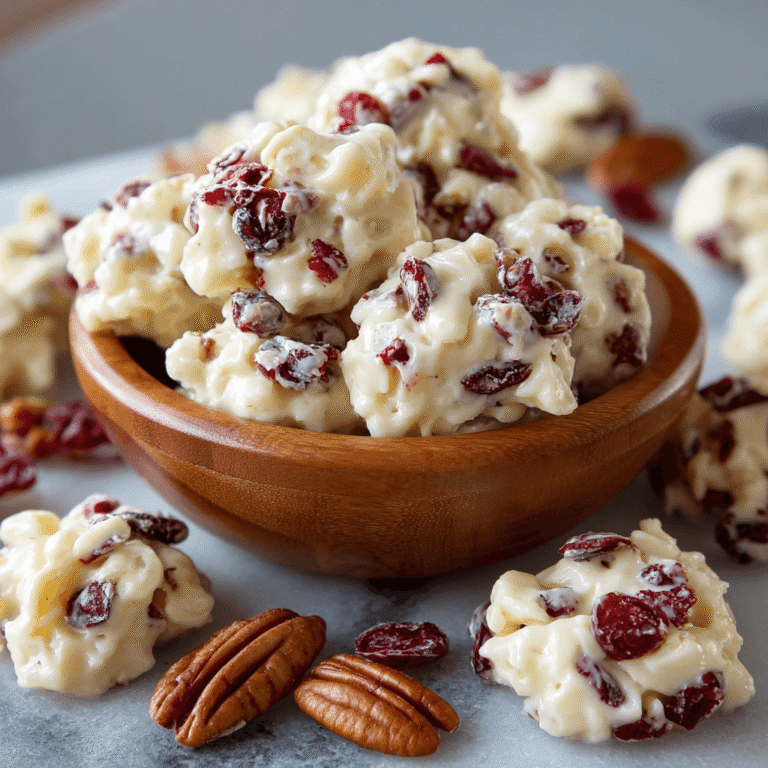 White Chocolate Cranberry Pecan Clusters Recipe