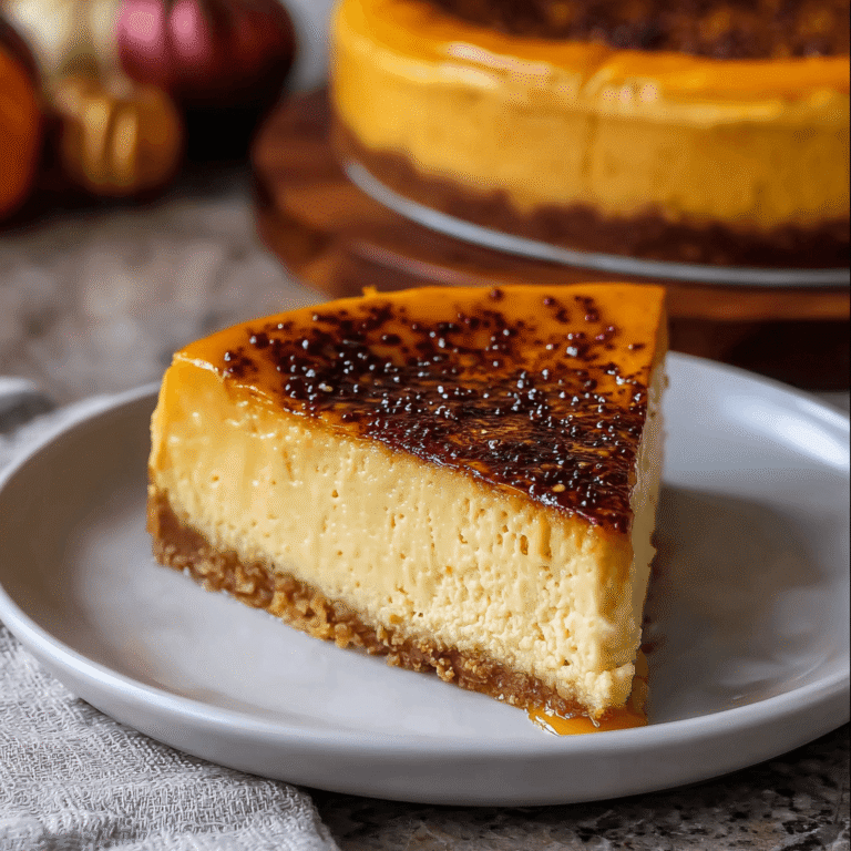Crème Brûlée Pumpkin Cheesecake Recipe