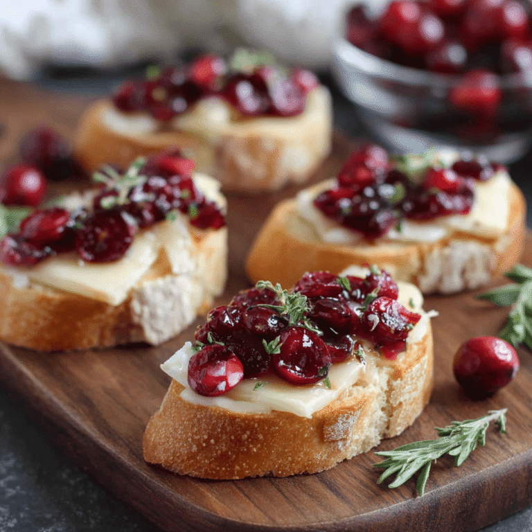 Cranberry and Brie Crostini Recipe