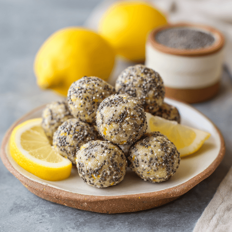 Lemon Poppy Seed Energy Bites Recipe