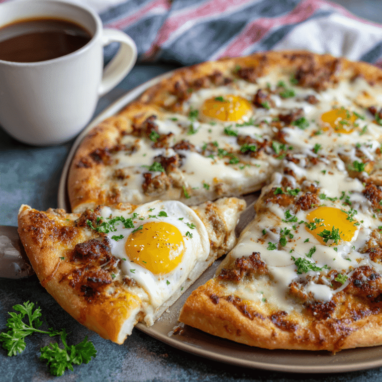 The Perfect Breakfast Pizza with Sausage Gravy Recipe