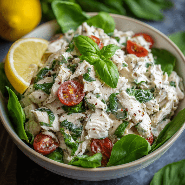 Easy Lemon Basil Chicken Salad Recipe