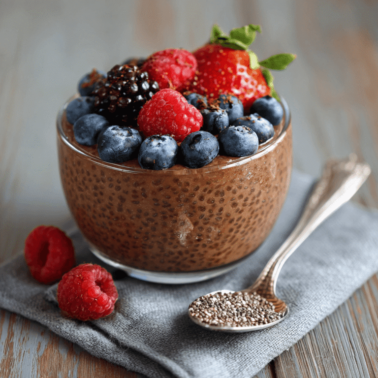 High Protein Chocolate Chia Seed Pudding Recipe
