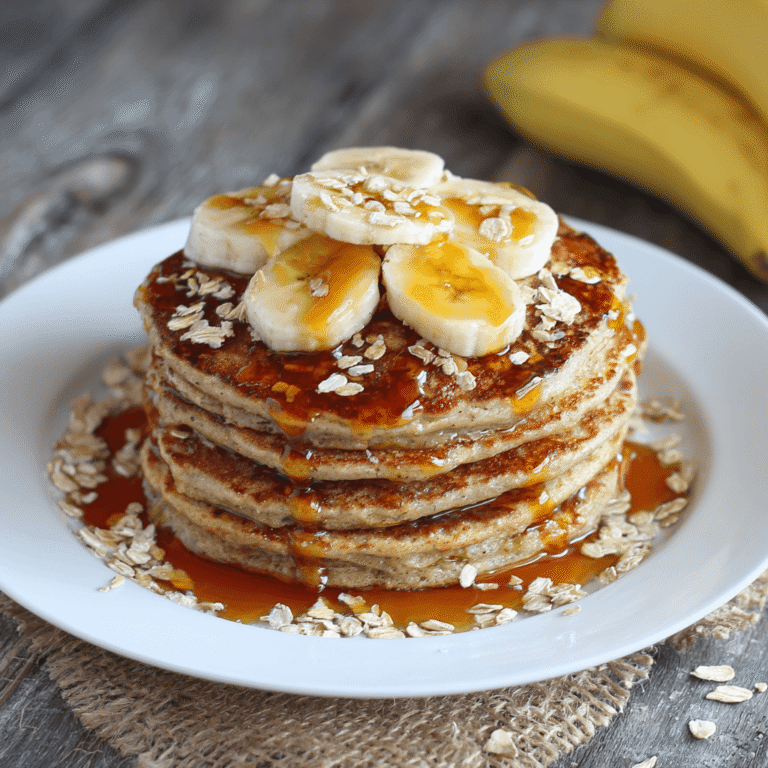 Banana Oatmeal Pancakes Recipe