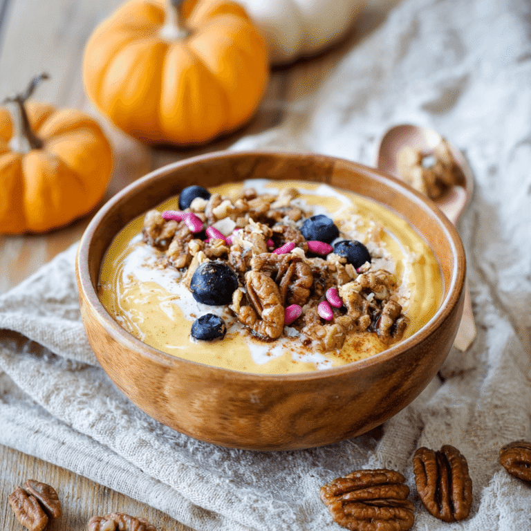 Creamy Pumpkin Pie Yogurt Bowl Recipe